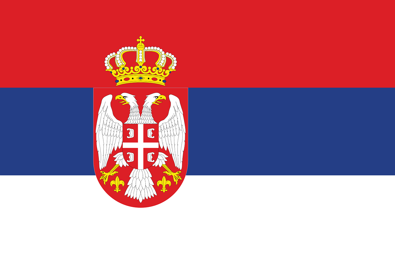 Drapeau Serbie 