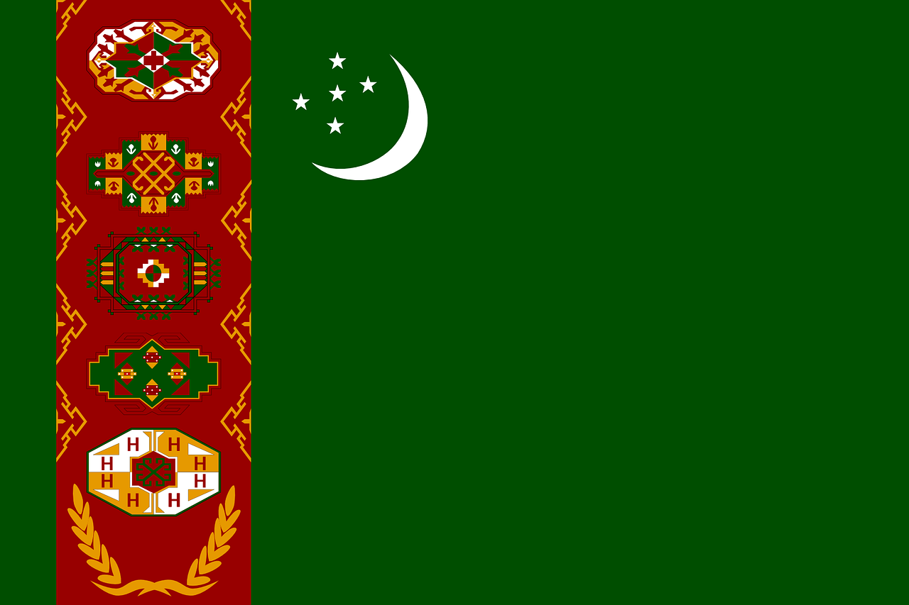 drapeau Turkménistan